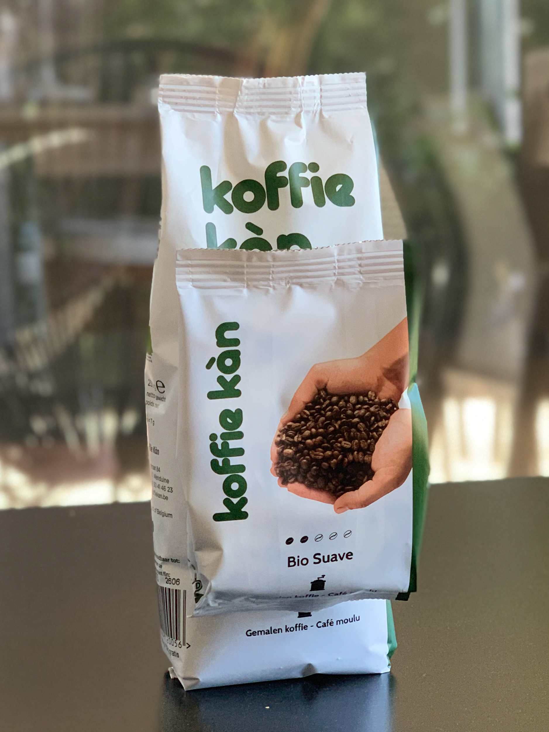 PROMO Koffie Kàn Gemalen bio 250g + 50g bio suave gemalen gratis